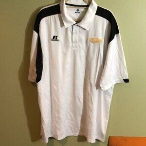 Russell Athletic Dri Power Polo Shirt Size L Embroidered w/Rusell Logo & "Southe